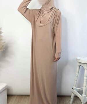 Robe de prière hijab intégré