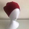 Bonnet à Hijab tube rouge bordeaux