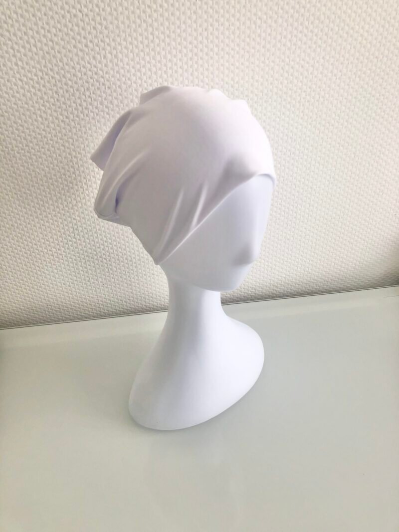 Bonnet à Hijab tube blanc