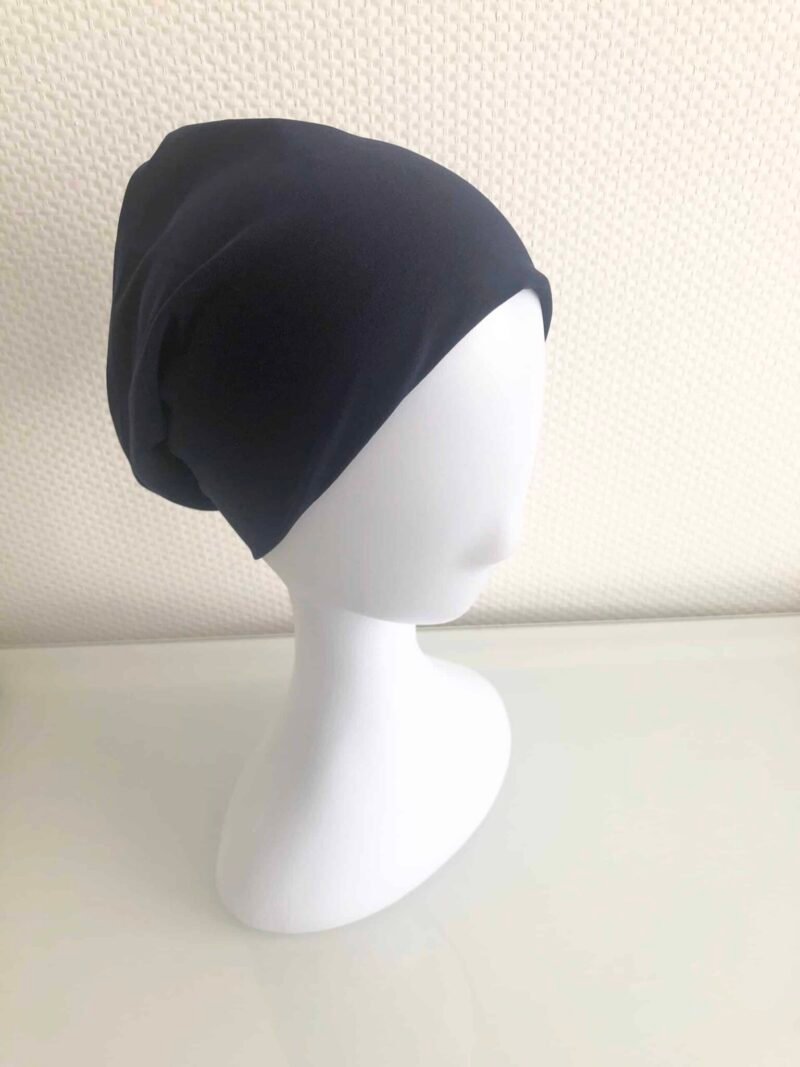 Bonnet à Hijab tube bleu marine