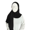 Hijab Lunettes Jersey Noir