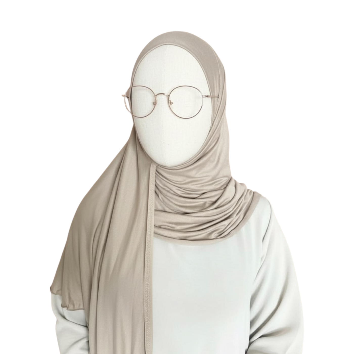 Hijab Lunette Jersey Taupe