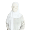 Hijab Lunette Jersey Blanc