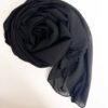 Hijab Carré Mousseline Luxe noir