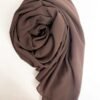 Hijab Carré Mousseline Luxe marron