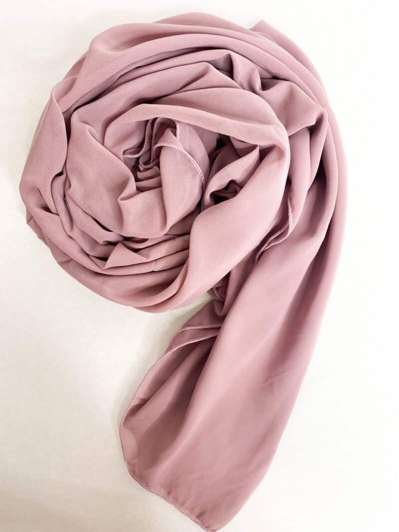 Hijab Carré Mousseline Luxe violet lilas