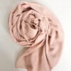 Hijab Carré Mousseline Luxe rose clair