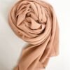 Hijab Carré Mousseline Luxe taupe