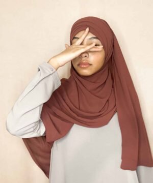 Hijab Mousseline croisé