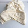 Hijab Jersey Croisé trois bandes crème