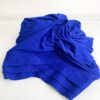 Hijab Jersey Croisé trois bandes bleu roi