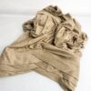 Hijab Jersey Croisé trois bandes taupe