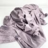 Hijab Jersey Croisé trois bandes violet lilas