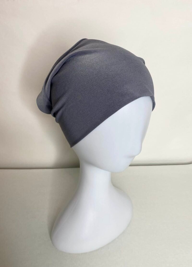 Bonnet à Hijab tube gris foncé