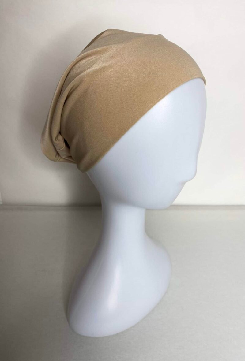 Bonnet à Hijab tube beige