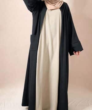 Kimono Abaya Oversize Noir