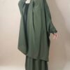 Jilbab 2 Pièces Jupe Kaki