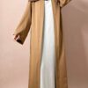Kimono Abaya Long Taupe Sable Camelle
