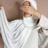 Hijab Soie de Médine à enfiler blanc