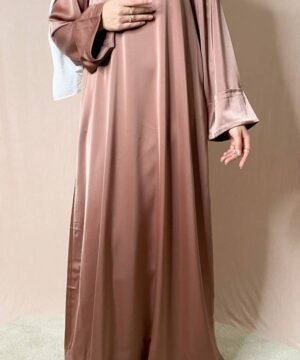 Abaya Mariage pour mariee musulmane mastoura ou invitee Moonia Boutique