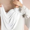 Hijab Soie de Médine à enfiler blanc