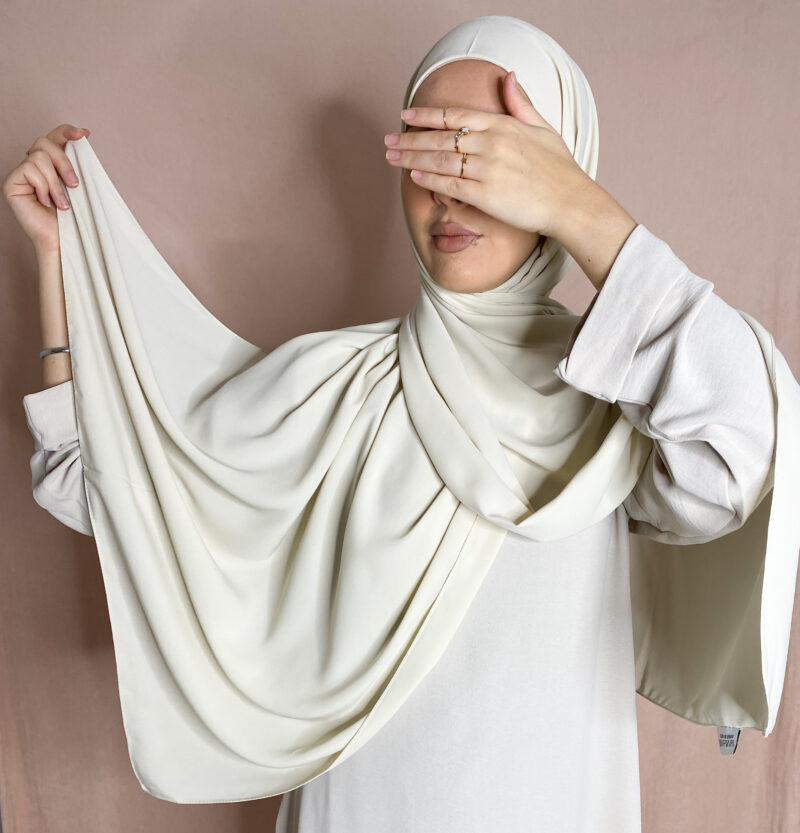 Hijab Soie de Médine à enfiler nude