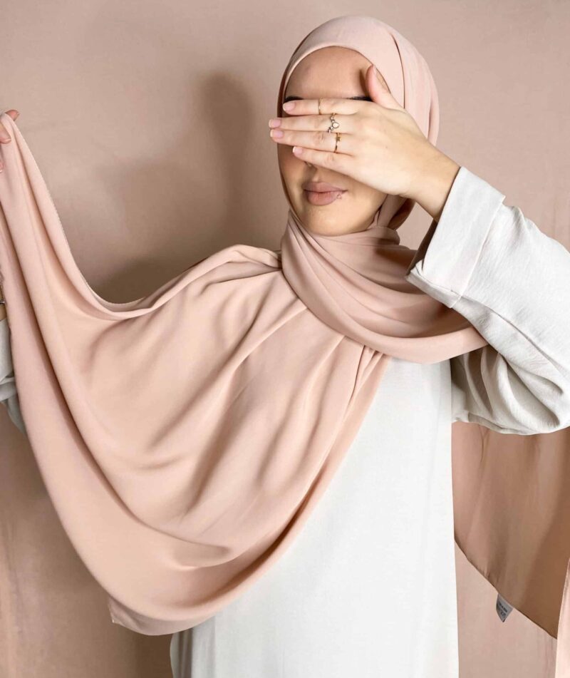 Hijab Soie de Médine à enfiler rose