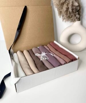 Box à Hijab Soie de Médine Beige