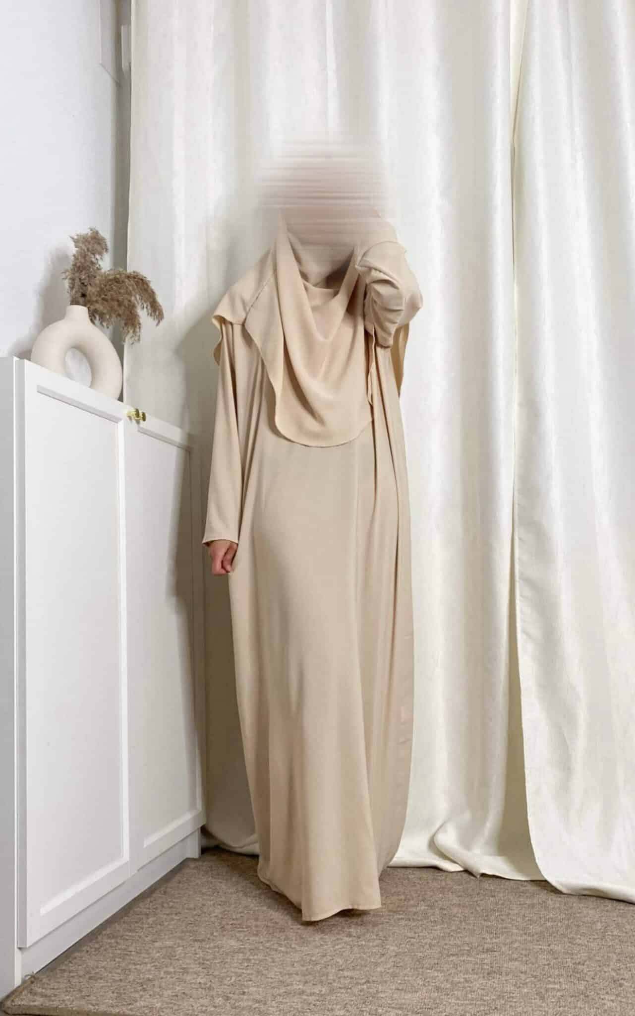 Robe de prière 2 pièces Aylin Nude