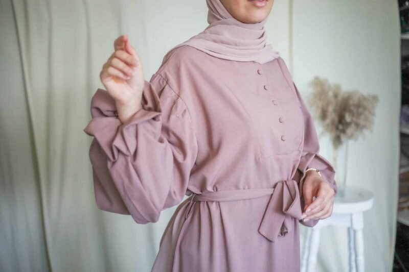 Abaya Lina manches Tulipe