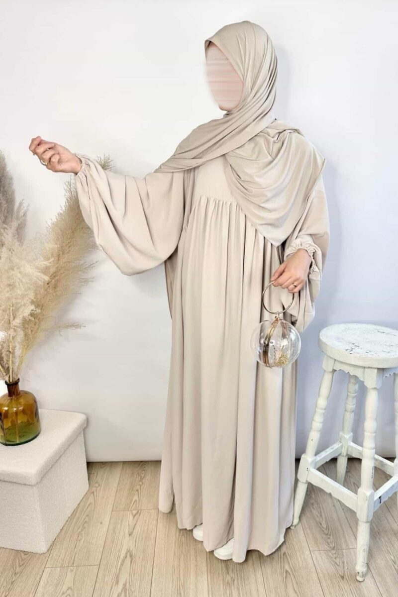 Abaya Maria en Soie de Medine - Image 2