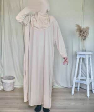 Robe de prière 2 pièces Aylin Nude