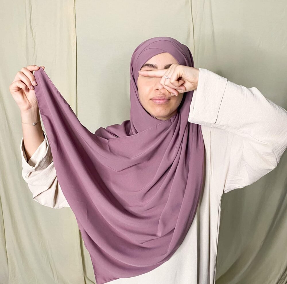Hijab Soie de Médine Croisé à nouer