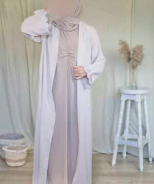 Kimono Manches Brillantes Blanc