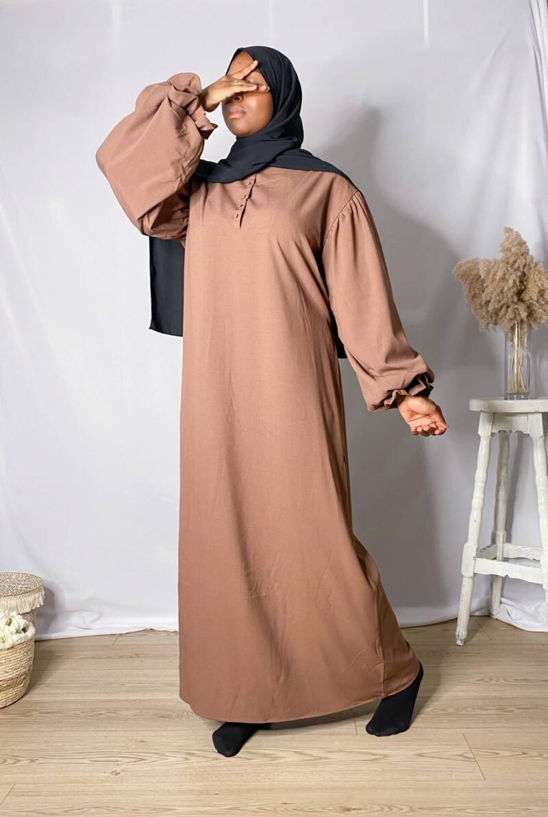 Abaya Lina manches Tulipe