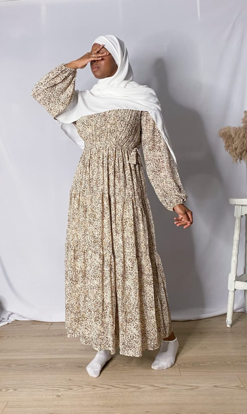 Abaya bohème à motif