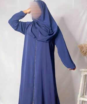Robe prière soie de médine zip