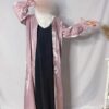 Kimono Abaya Brillant Manche tulipe Rose