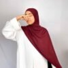 Hijab Jersey Cagoule rouge bordeaux