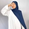 Hijab Jersey Cagoule bleu nuit