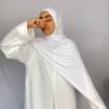 Hijab Jersey Cagoule blanc