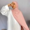 Hijab Jersey Cagoule rose clair