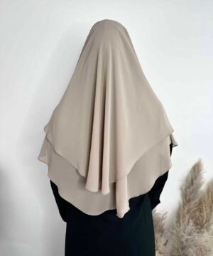 Khimar Mousseline double voiles