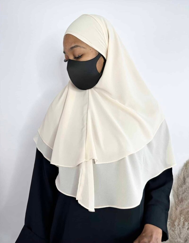 Khimar Mousseline double voiles