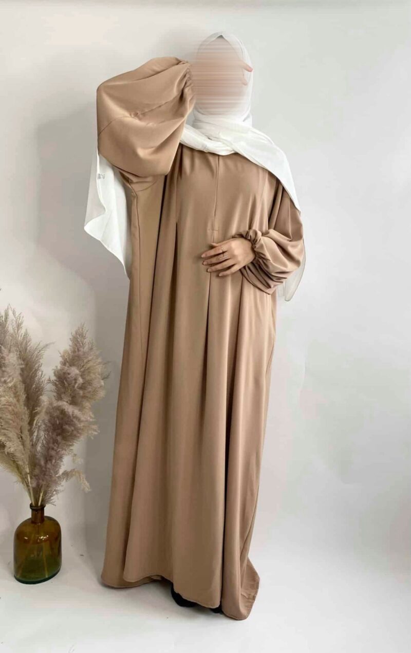 Abaya Manches Ballon soie de medine Assiya