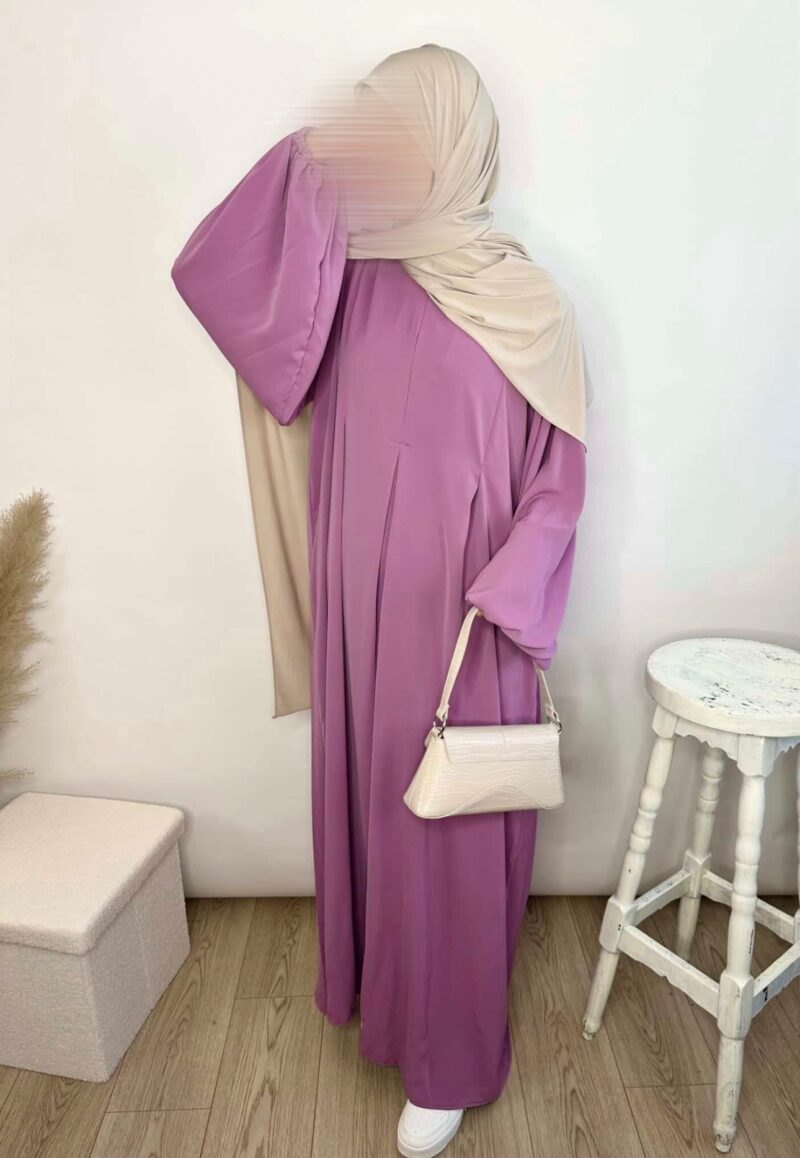 Abaya Manches Ballon soie de medine Assiya – Image 2