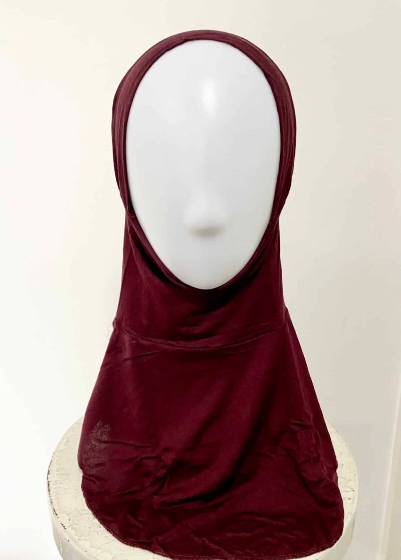 Cagoule hijab bordeaux