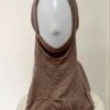 Cagoule hijab marron