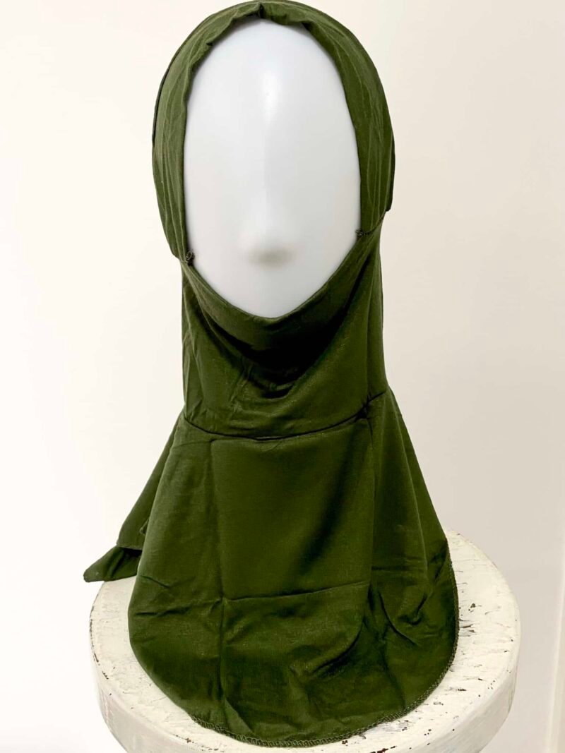 Cagoule hijab vert kaki