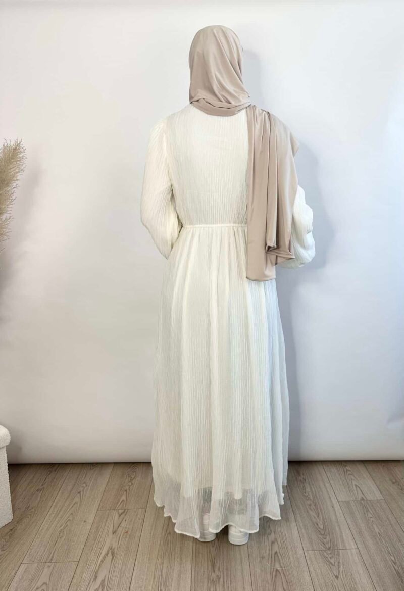 Abaya Mousseline Plissée